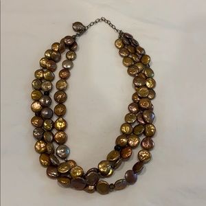 Silpada bronze coin necklace